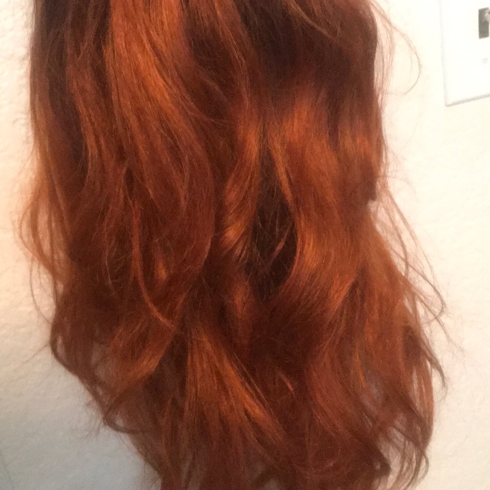 Red/Orange synthetic wig